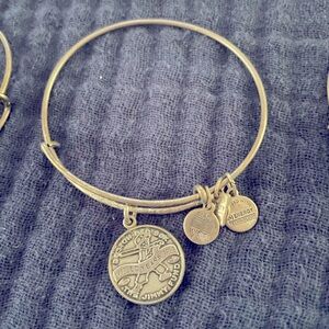 COPY - Alex and Ani Jimmy Fund 50 Year Anniversary Charm Expandable Bracelet
